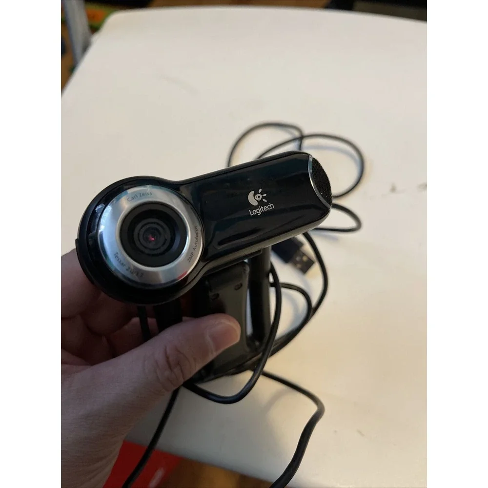 Logitech QuickCam Pro 9000 HD USB Webcam V-UBM46 Carl Zeiss 2MP Autofocus (13)
